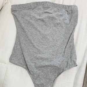 Gray bodysuit